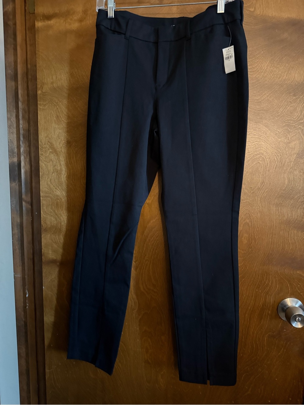 Old Navy Pixie Split Women's Black Cropped Dress Pants